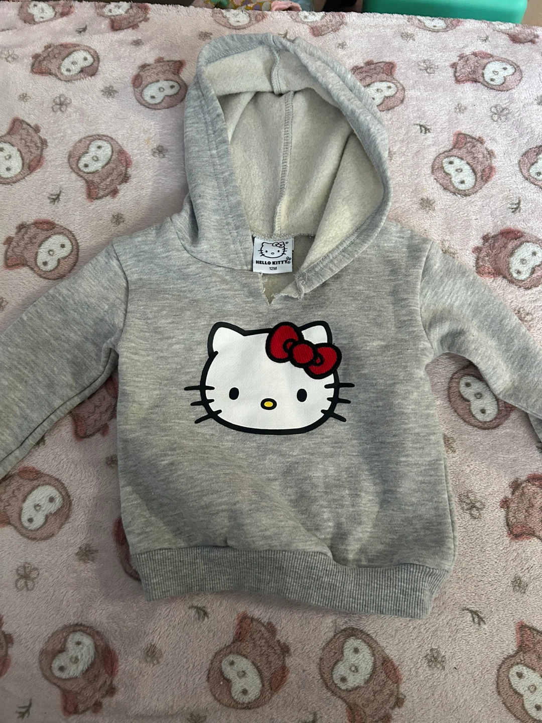 Hello Kitty Grey Hoodie - 12 Months - photo 2