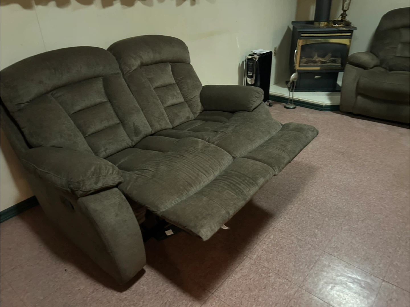 3 Piece Set Reclining Loveseat and Sofa w/ottoman - photo 2