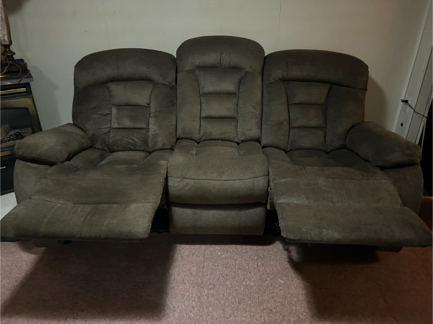 3 Piece Set Reclining Loveseat and Sofa w/ottoman - photo 4