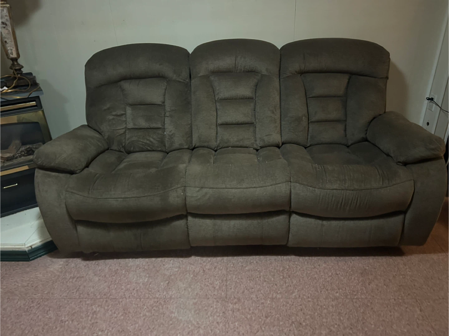 3 Piece Set Reclining Loveseat and Sofa w/ottoman - photo 3