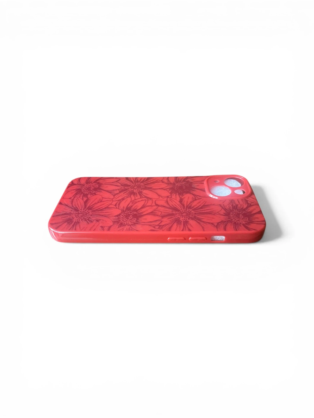 Étui pour iPhone 13 NITITOP Rouge Motif Floral - photo 3