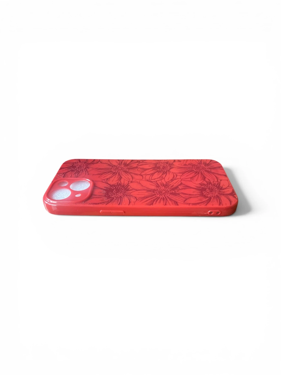 Étui pour iPhone 13 NITITOP Rouge Motif Floral - photo 2