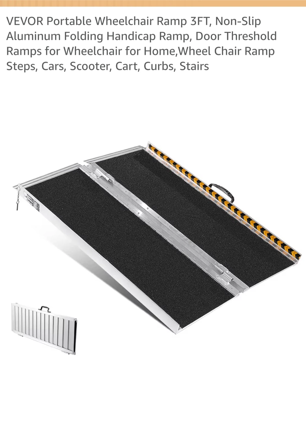 3FT Portable Wheelchair Ramp