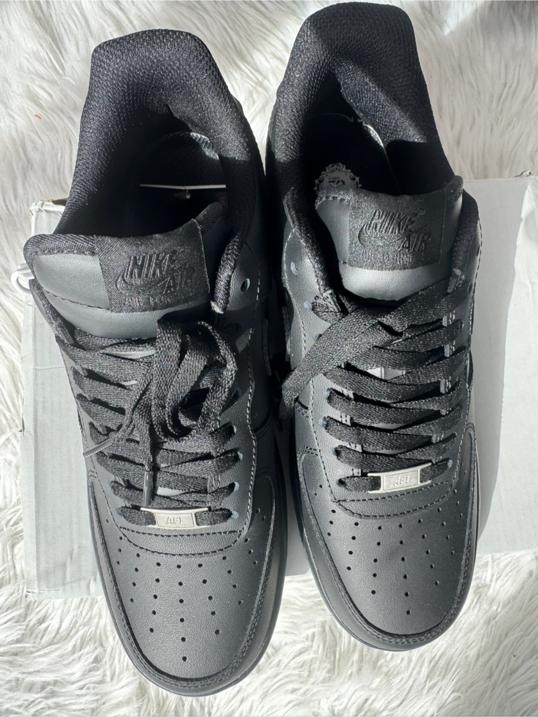 Nike Air Force 1 '07 All Black Sneakers - photo 4