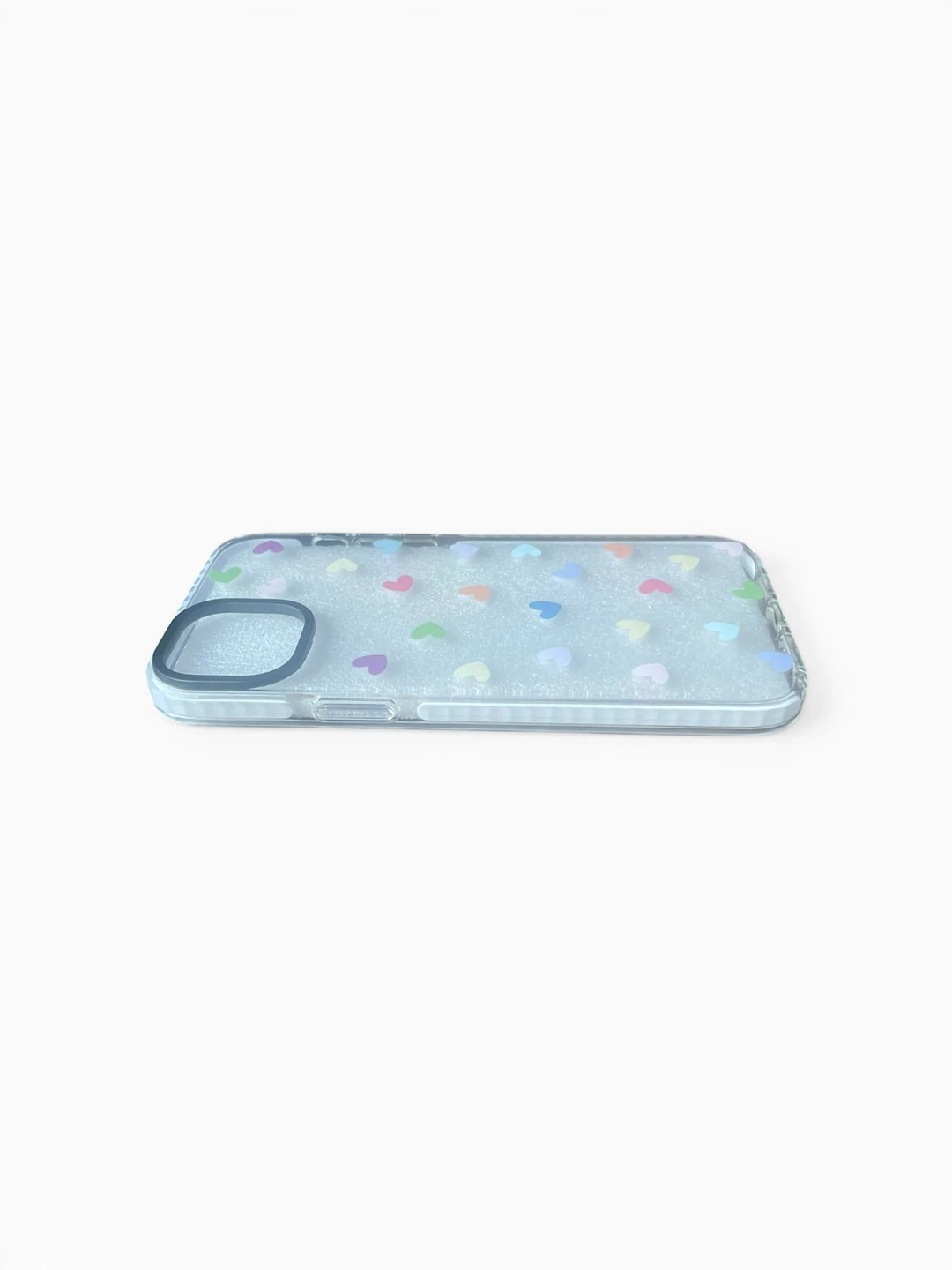 Étui transparent pour iPhone 14 Plus/15 Plus avec cœurs colorés - photo 4