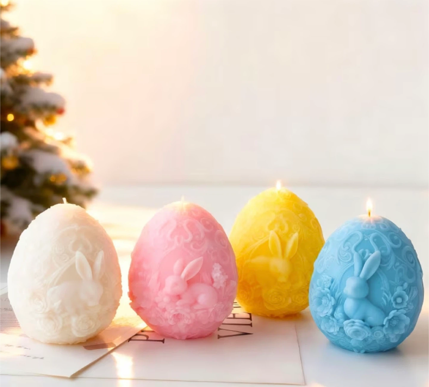 Easter Egg Bunny Candles - photo 3