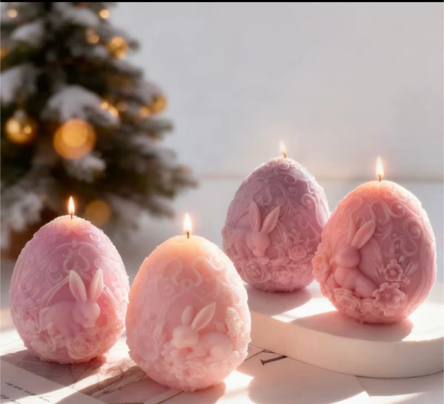 Easter Egg Bunny Candles - photo 4