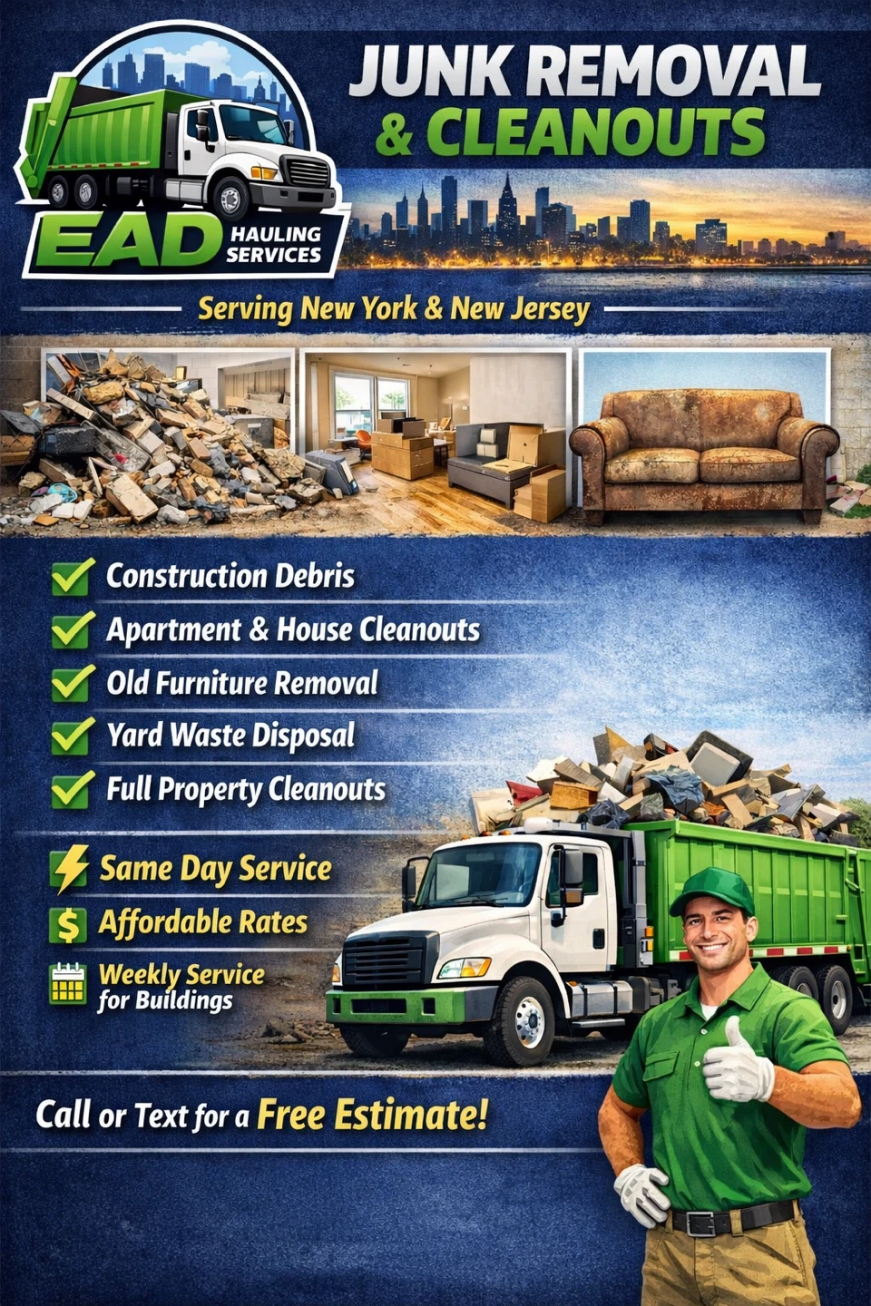 EAD Hauling Services - Junk Removal & Cleanouts
