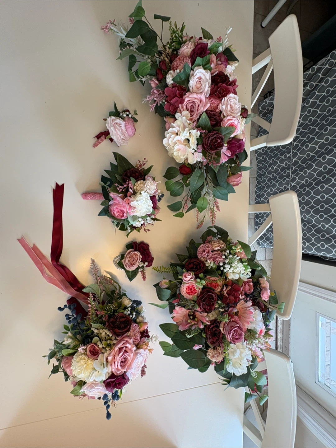 Artificial Wedding Flower Arrangement Set - photo 2