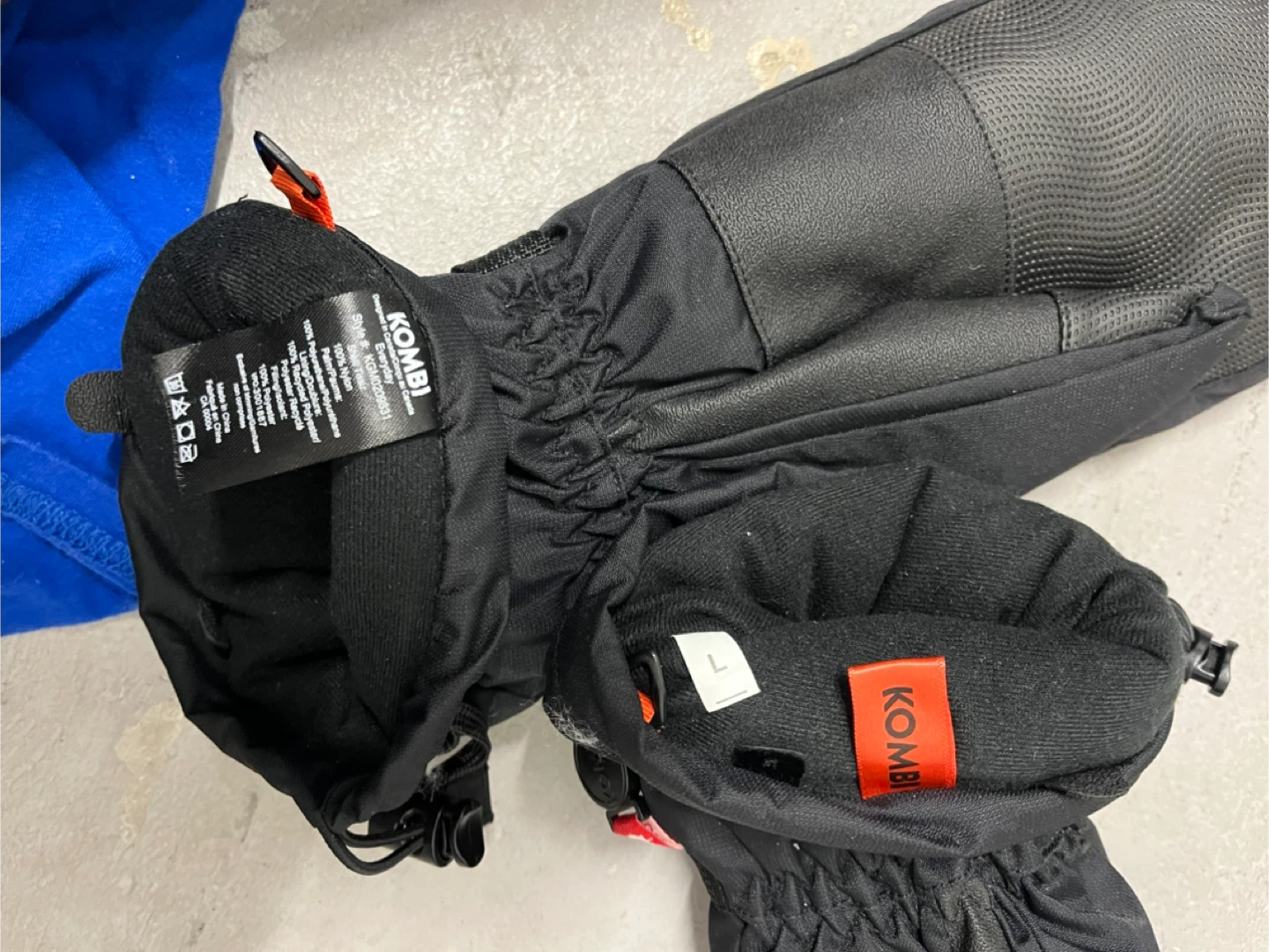 Kombi Black Ski Mittens Size L - photo 4