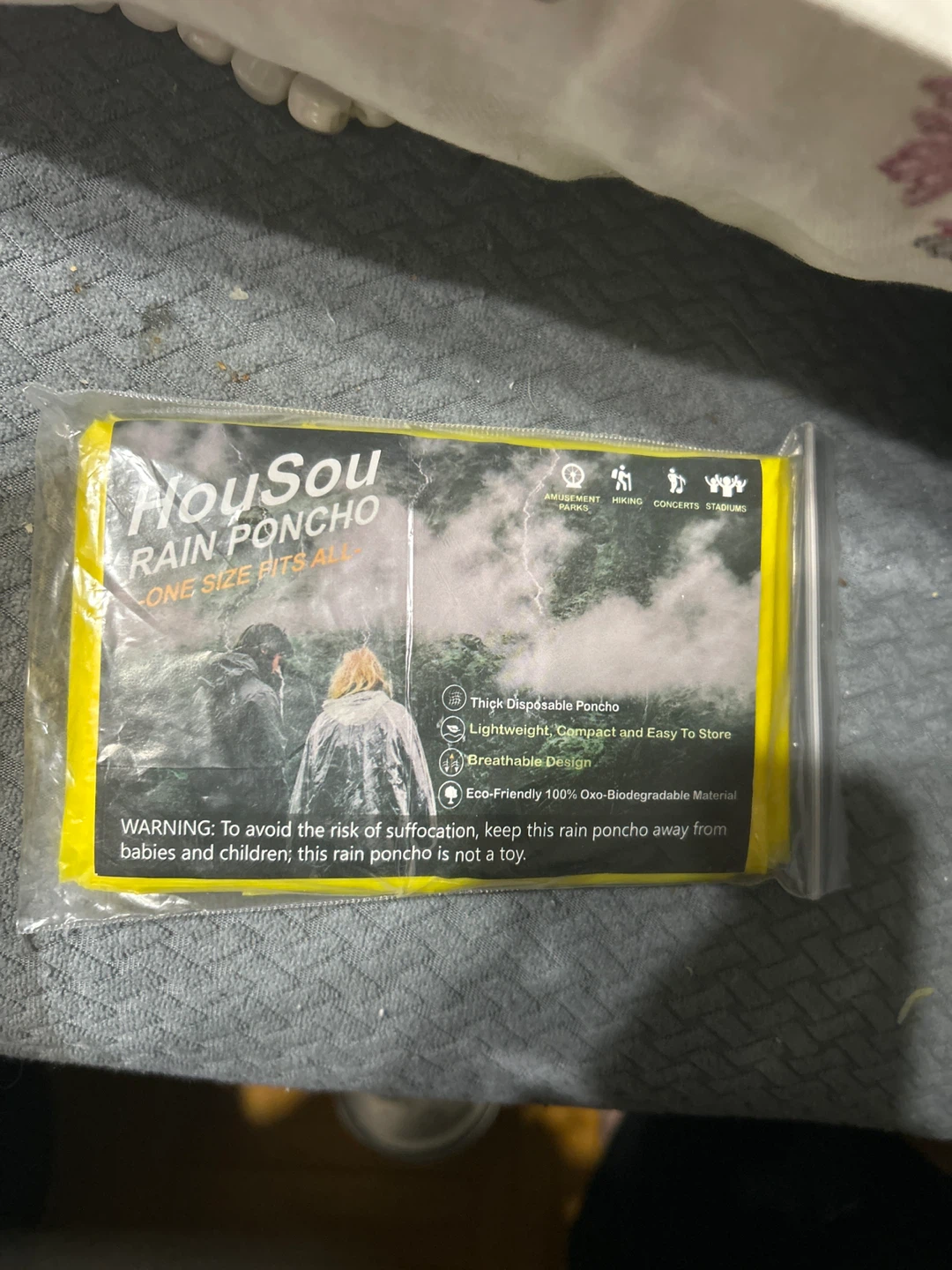 New Housou Rain Poncho 2 pack - One Size Fits All - photo 2