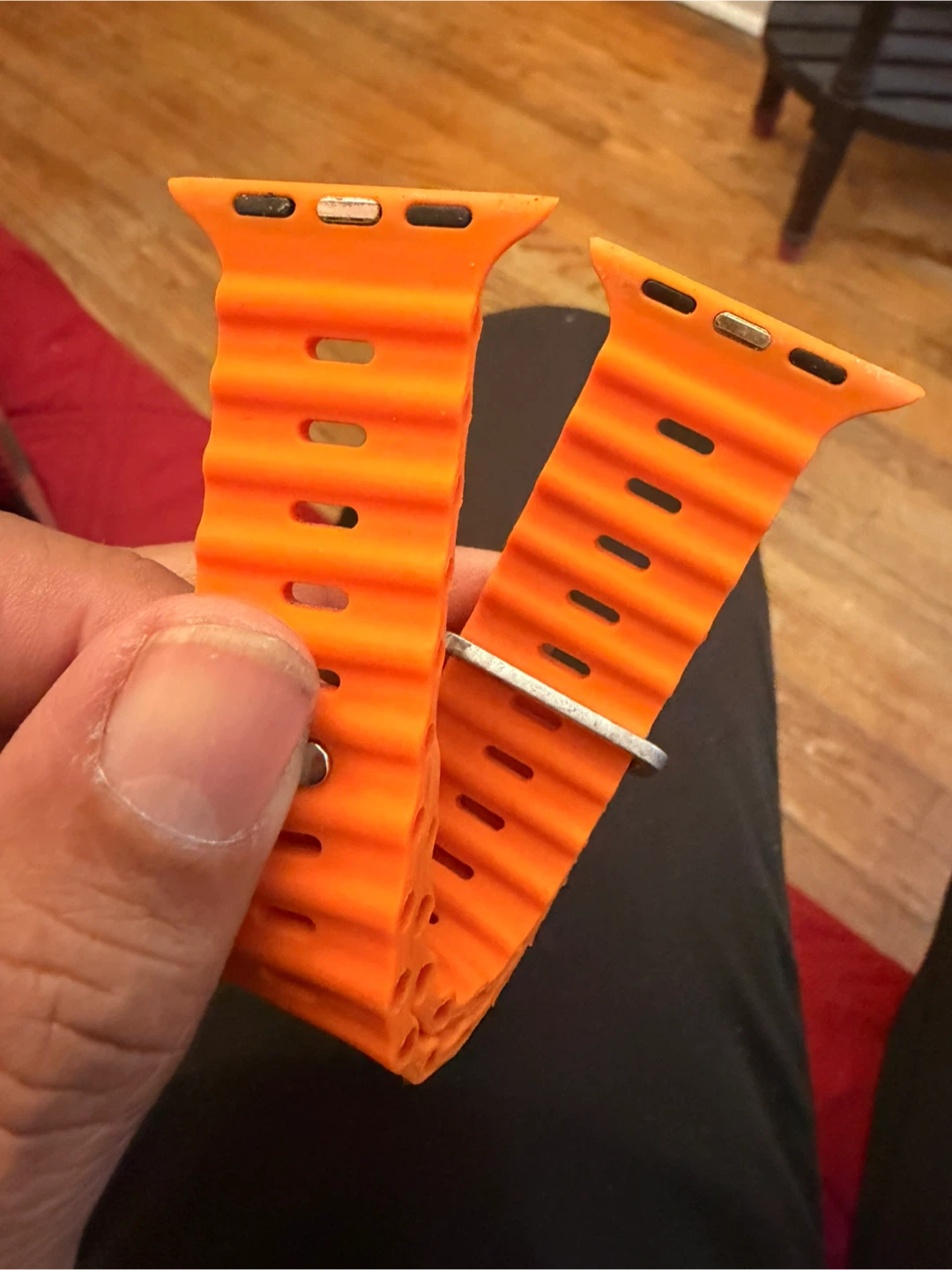 Orange Silicone Watch Band
