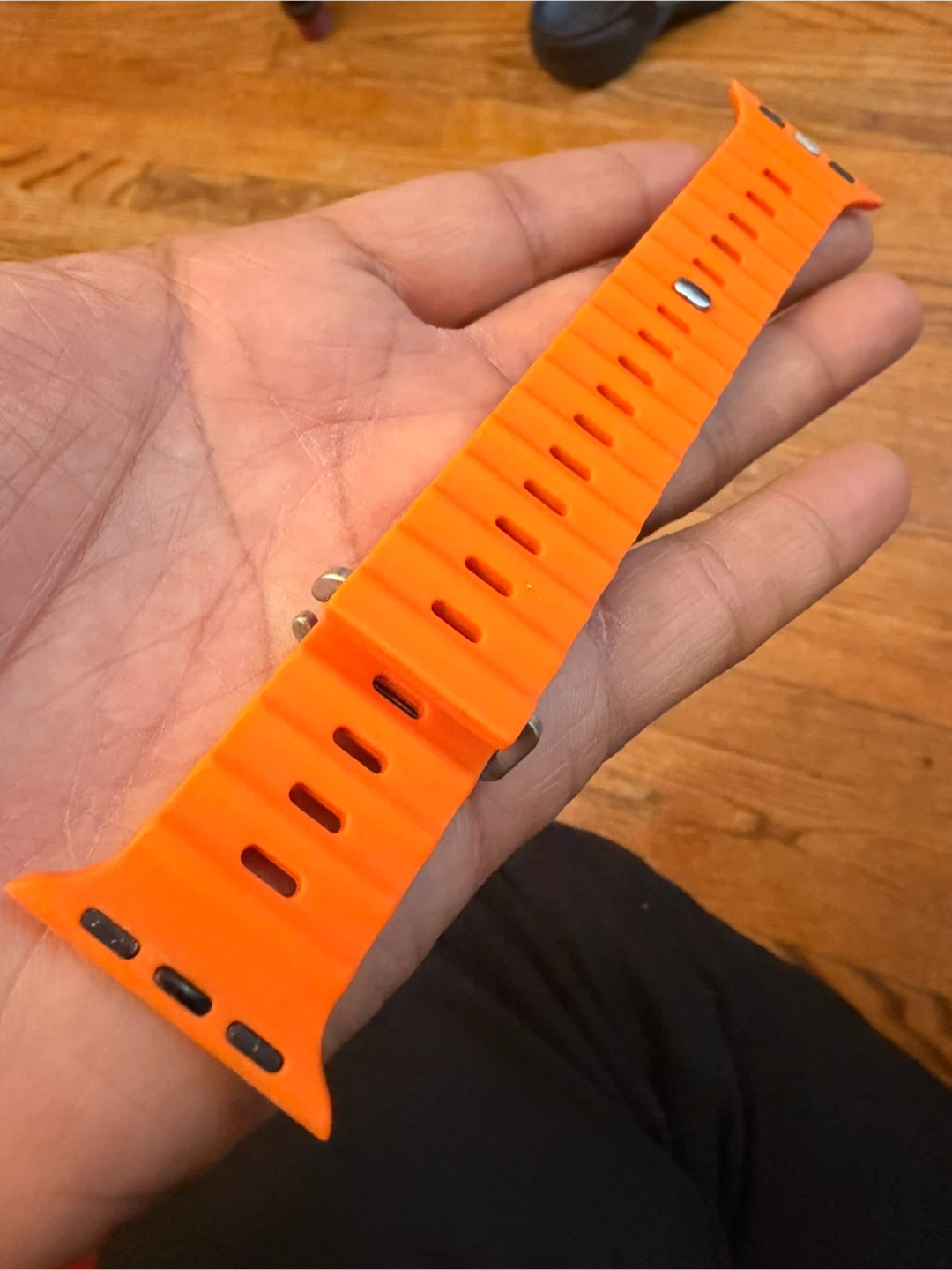 Orange Silicone Watch Band - photo 3