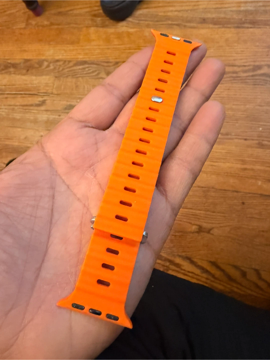 Orange Silicone Watch Band - photo 2