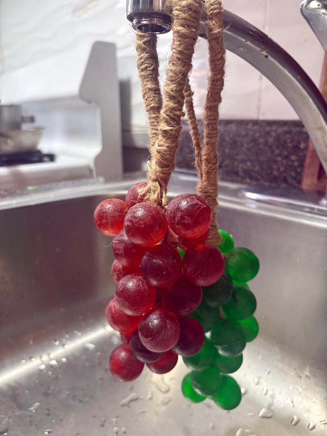 Uva Licious Handmade Soaps - Grape Bunch Design (Red & Green)