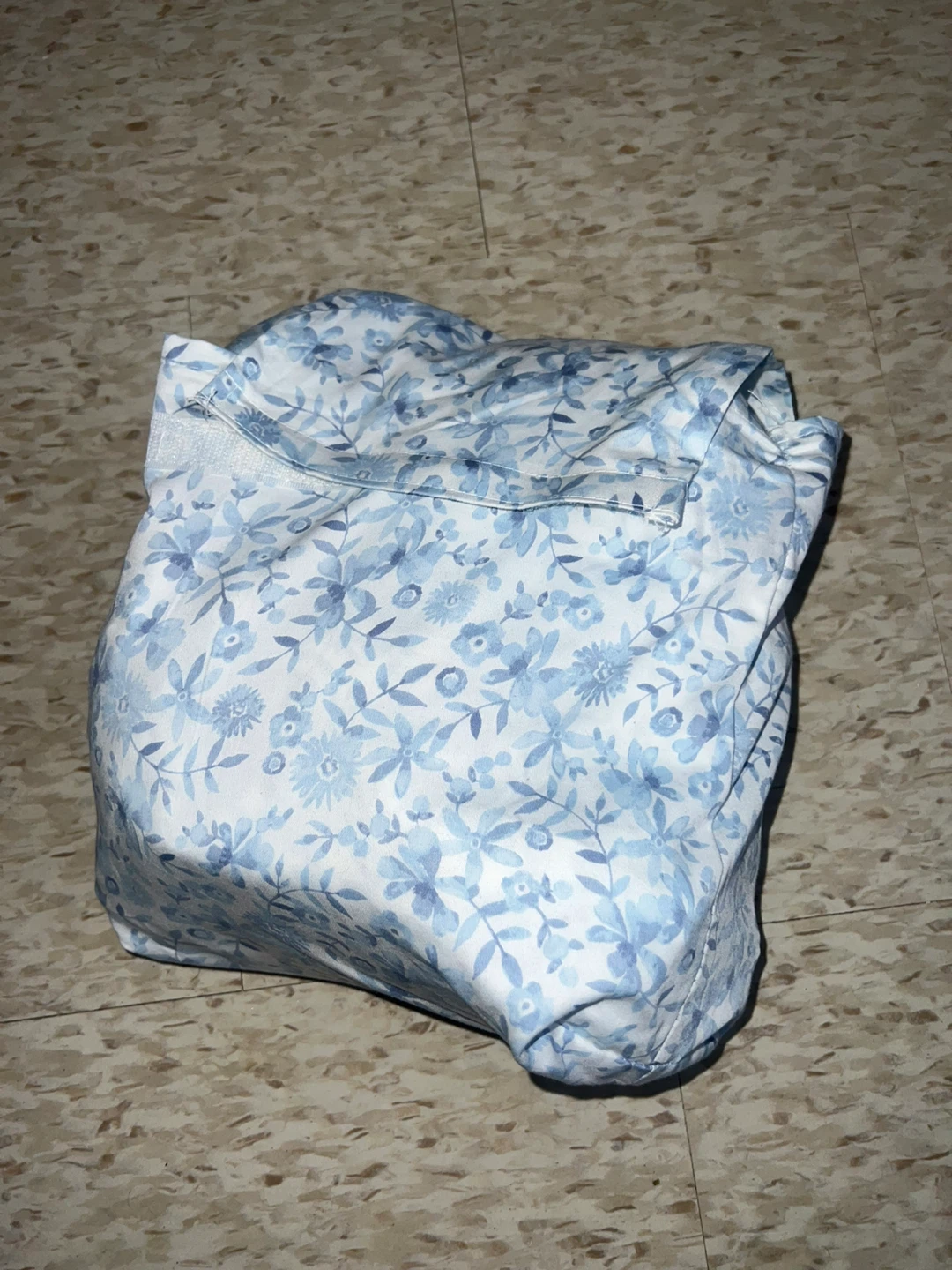 Blue Floral Print flat sheet