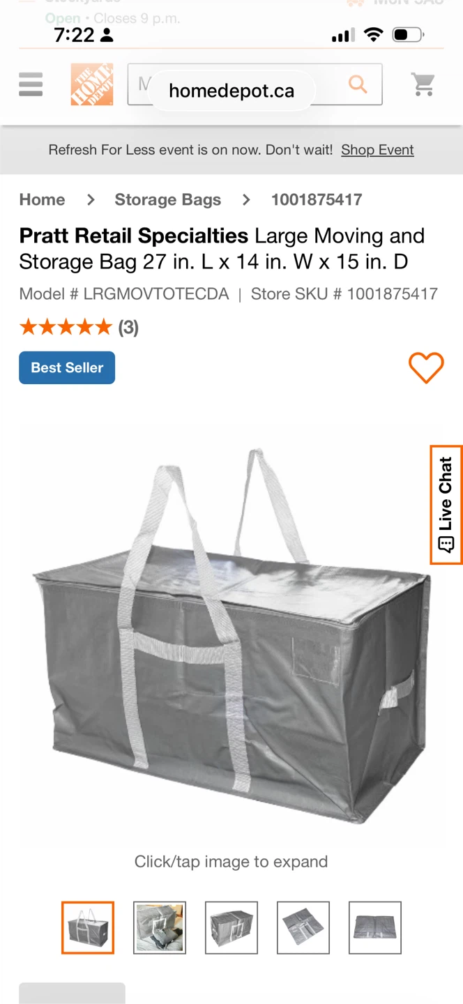 Moving/storage bag - photo 3