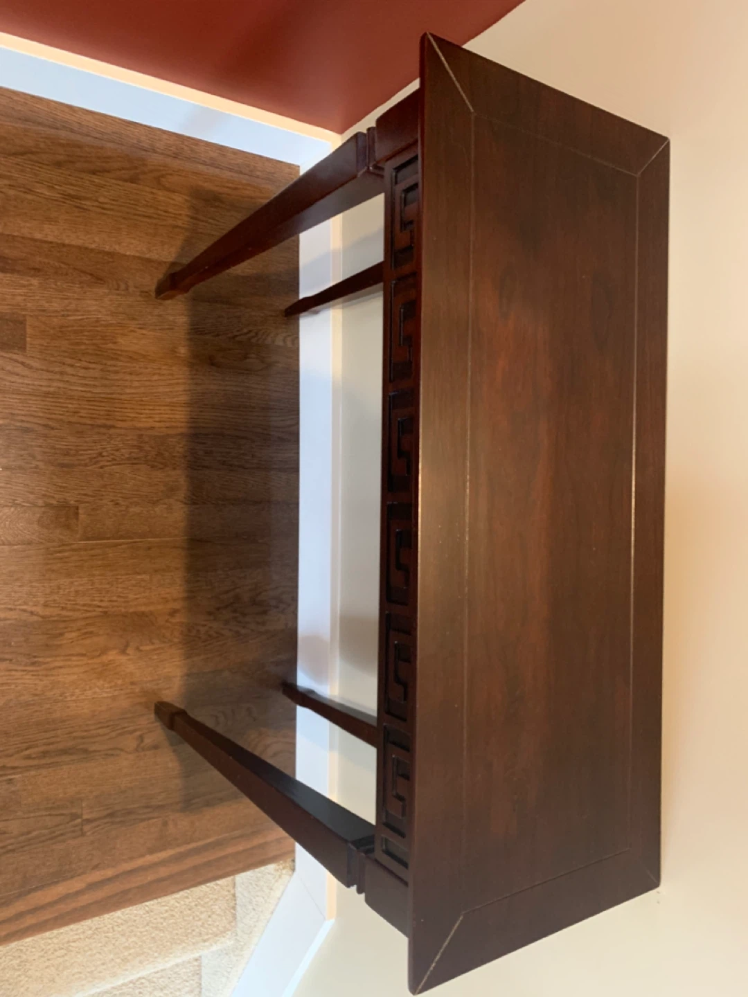 Console Table with Greek Key Inlay - photo 3