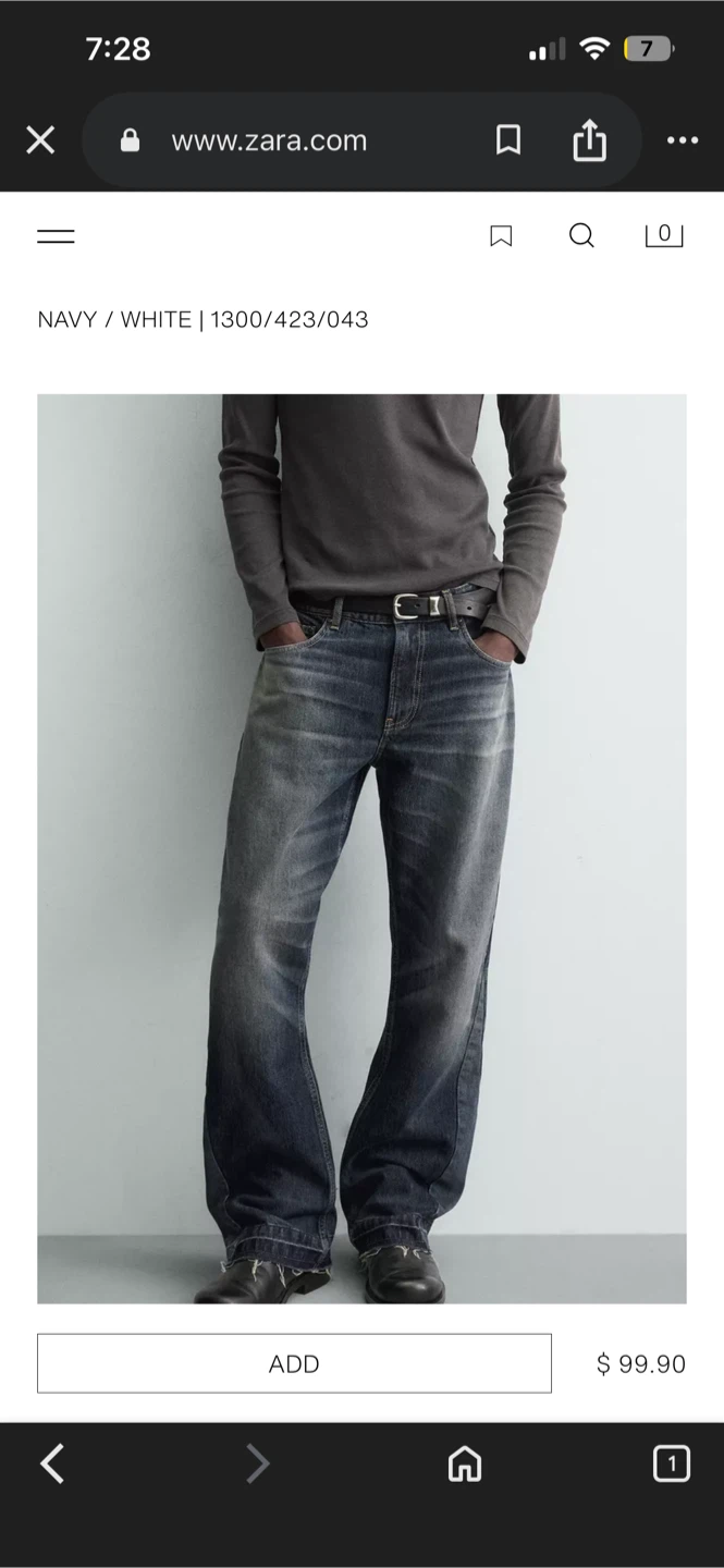 Zara Men's  Flared fit Jeans - photo 4