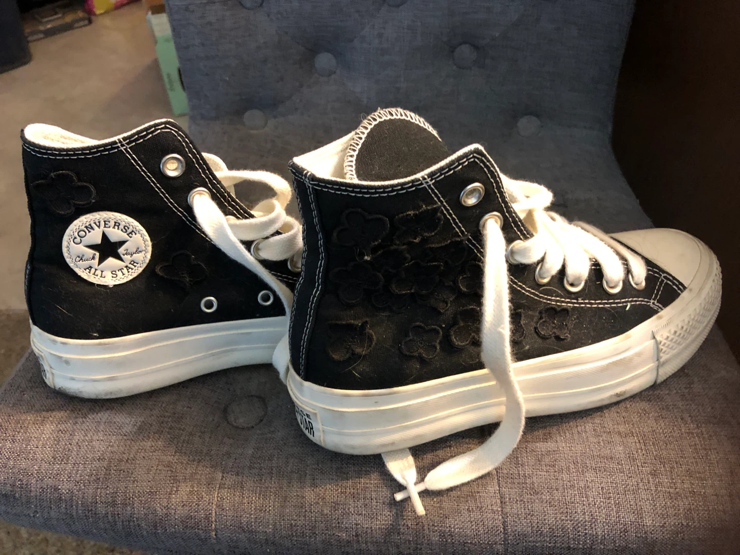 Converse All Star High Top Shoes - Black - Women's US 5.5