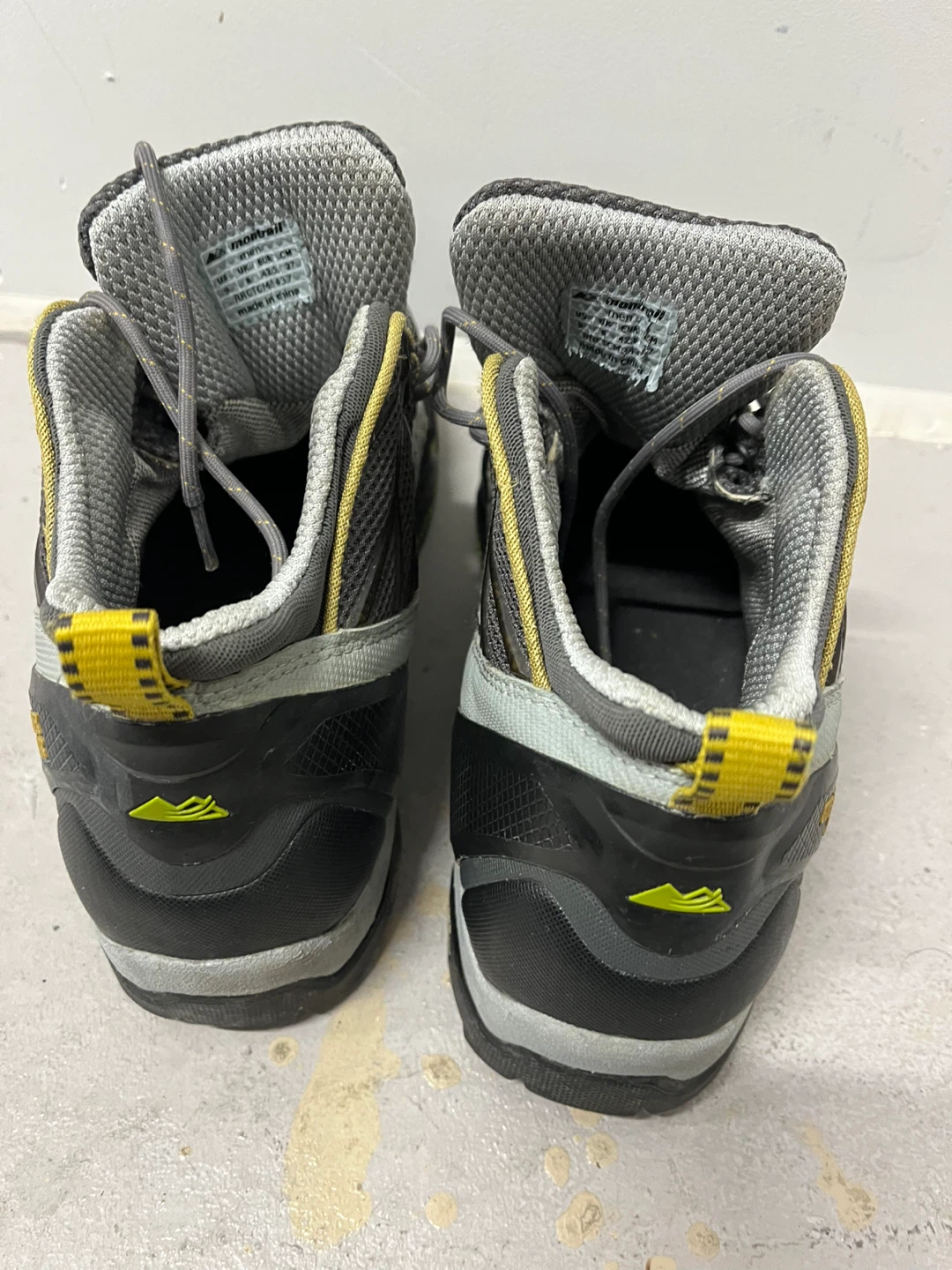 Montrail Men's Hiking Shoes Grey/Yellow Size 9 - photo 5
