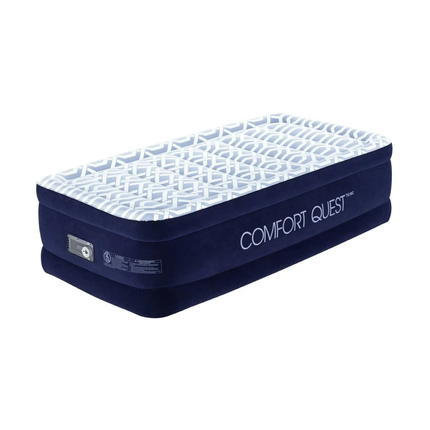 NEW- Ozark Comfort Quest Twin Air Mattress/ Built-in Pump