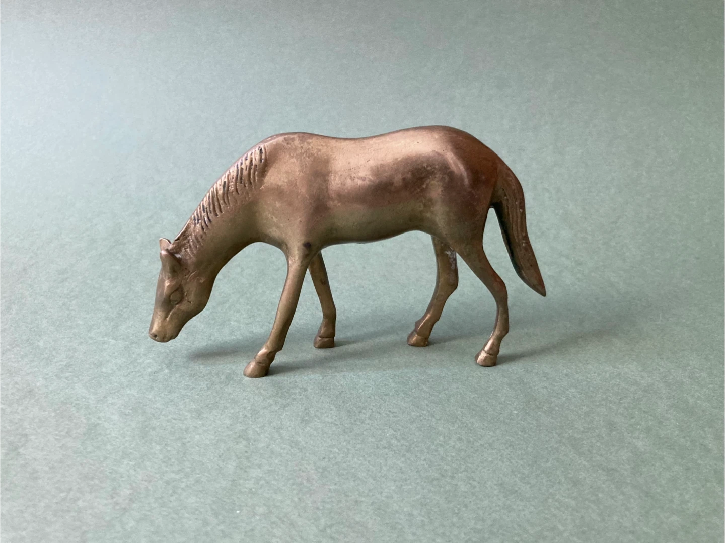 Vintage Brass Horse - photo 2