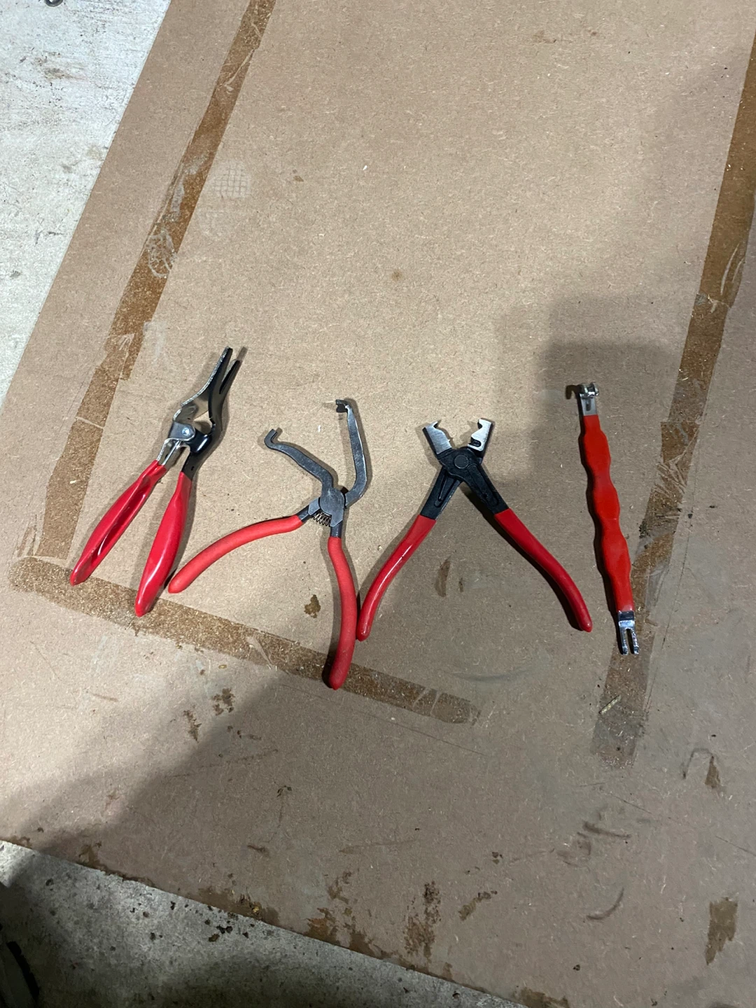 Set of 4 Trim Clip Pliers