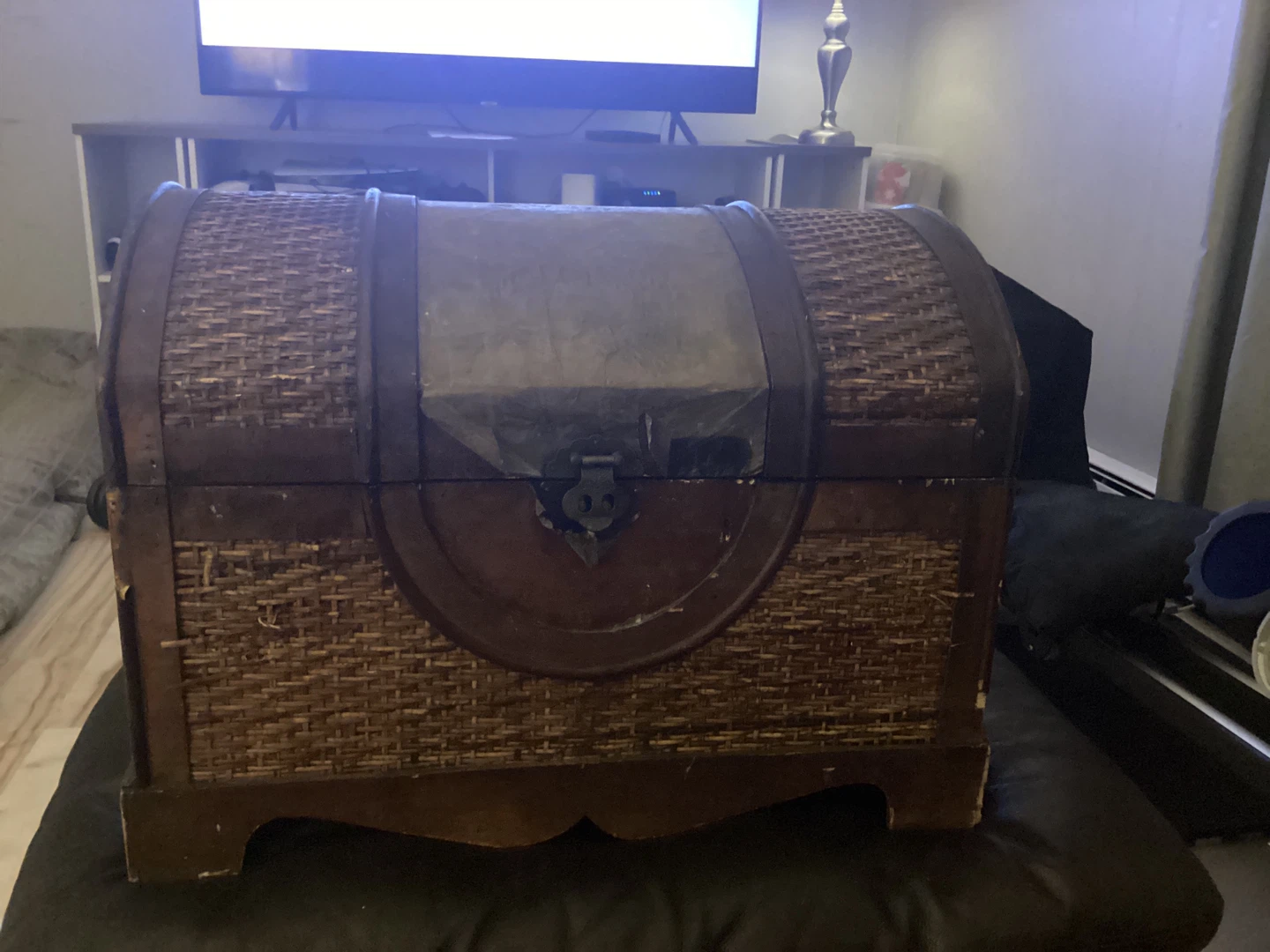 Decorative Treasure Chest with Atari Flashback 3 Console