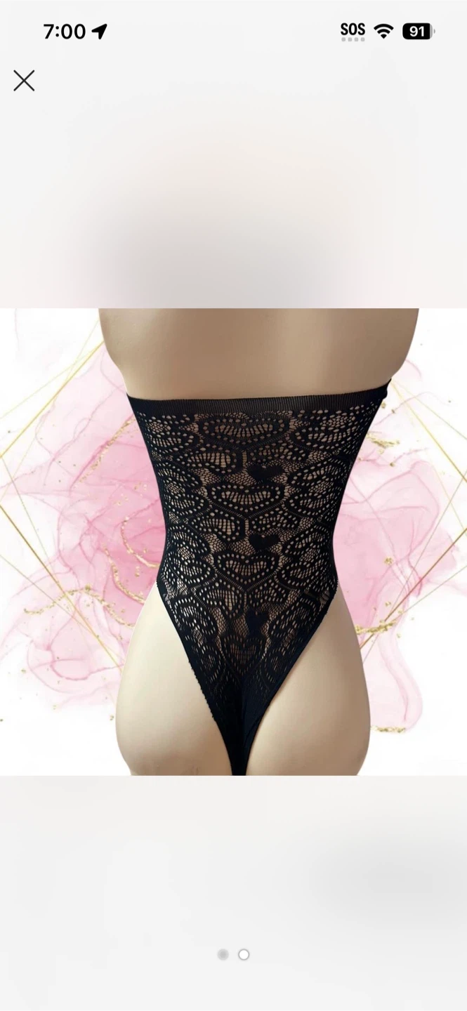 Black Lace Bodysuit - photo 2