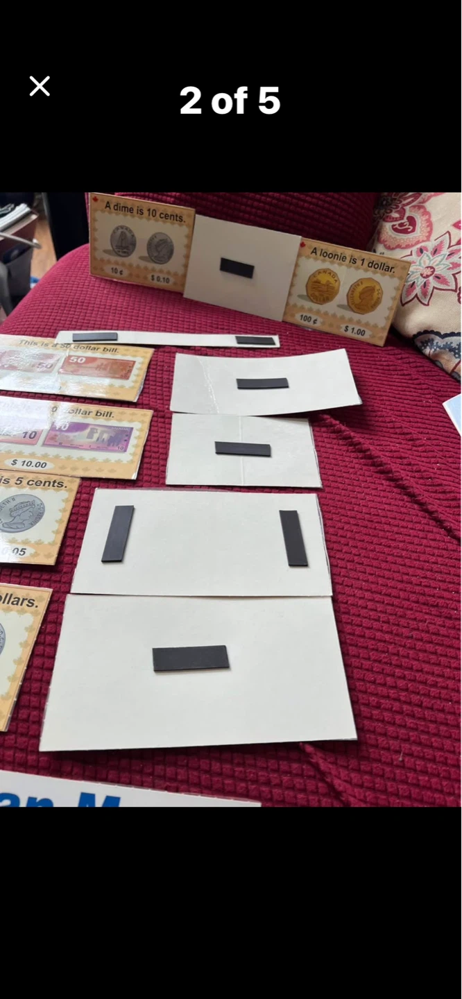 Canadian Money Learning Magnets - photo 4
