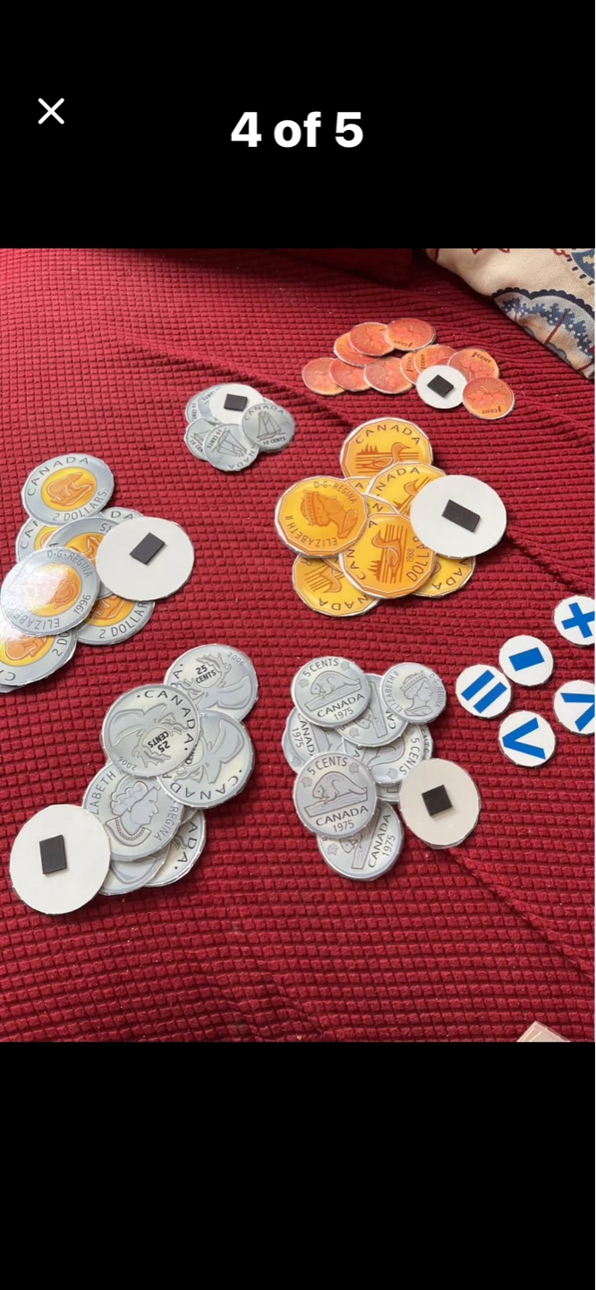 Canadian Money Learning Magnets - photo 5