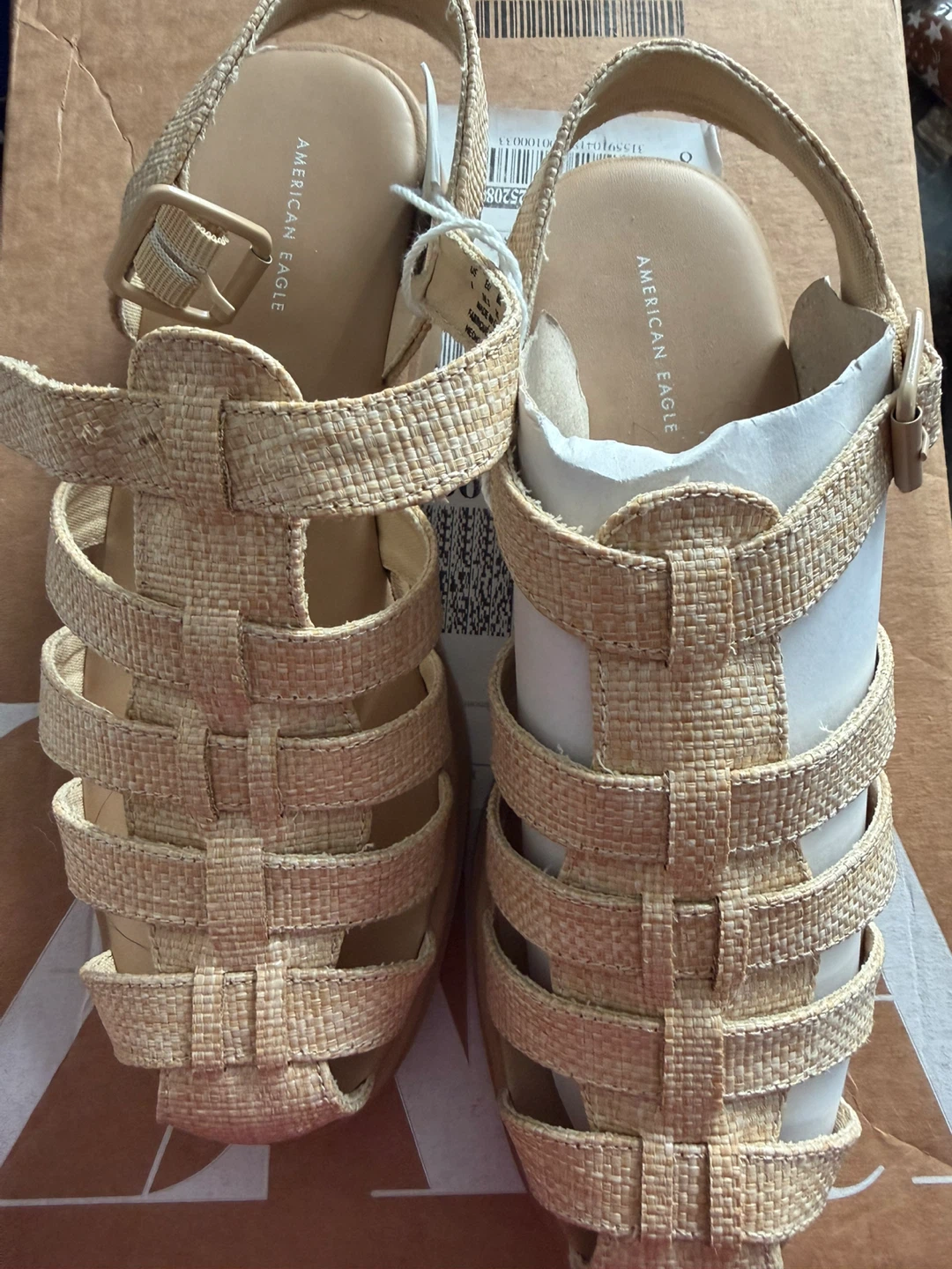 American Eagle Women's Strappy Espadrille Sandals Tan Size 8 - photo 2