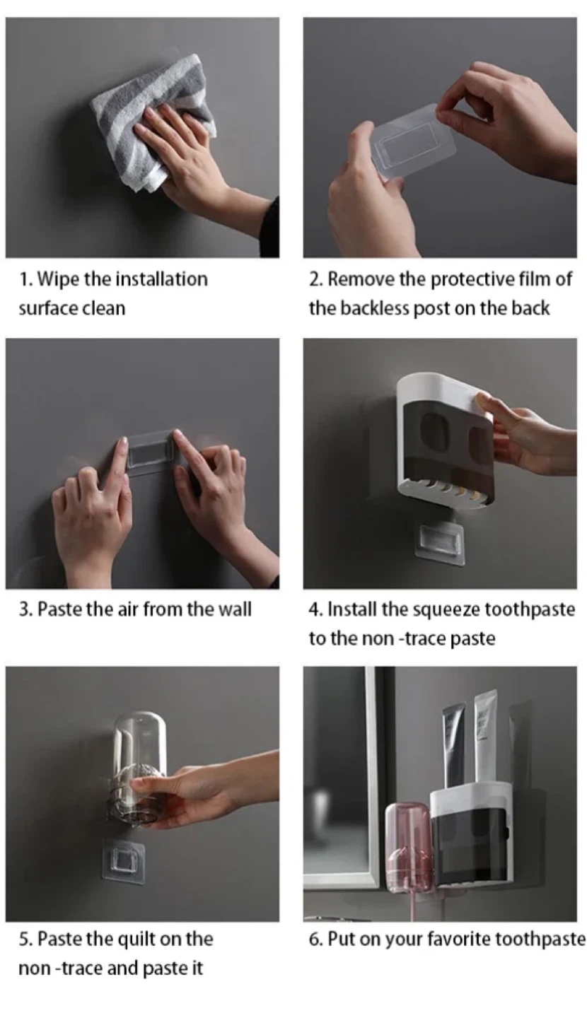 Automatic Toothpaste Dispenser and Toothbrush Holder 🥕 - photo 4