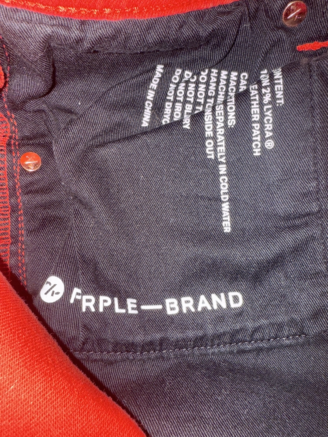 Purple Brand Red Palm Tree Slim Fit Jeans - photo 4