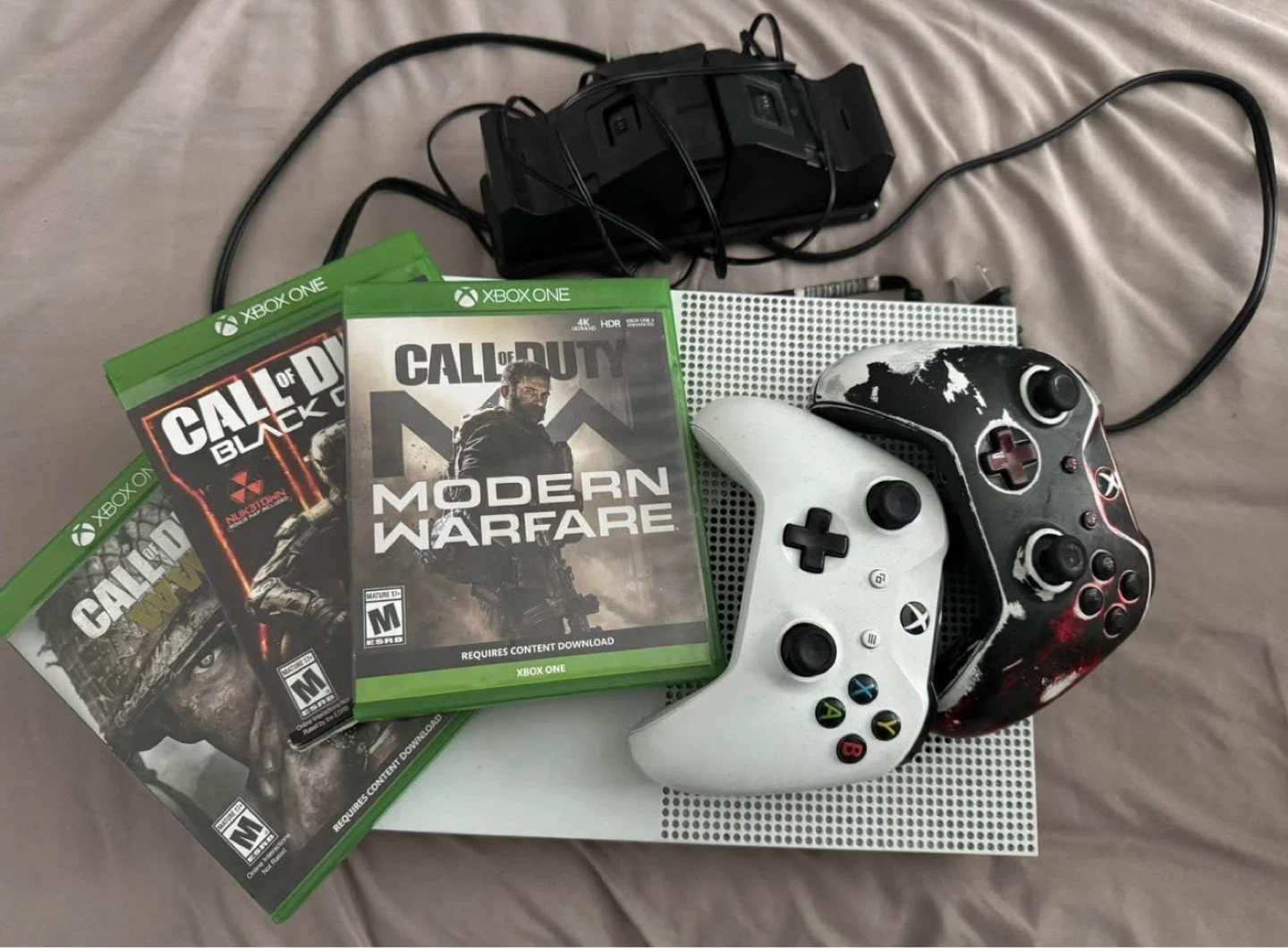 Xbox One Console with Call of Duty Games and Controllers
