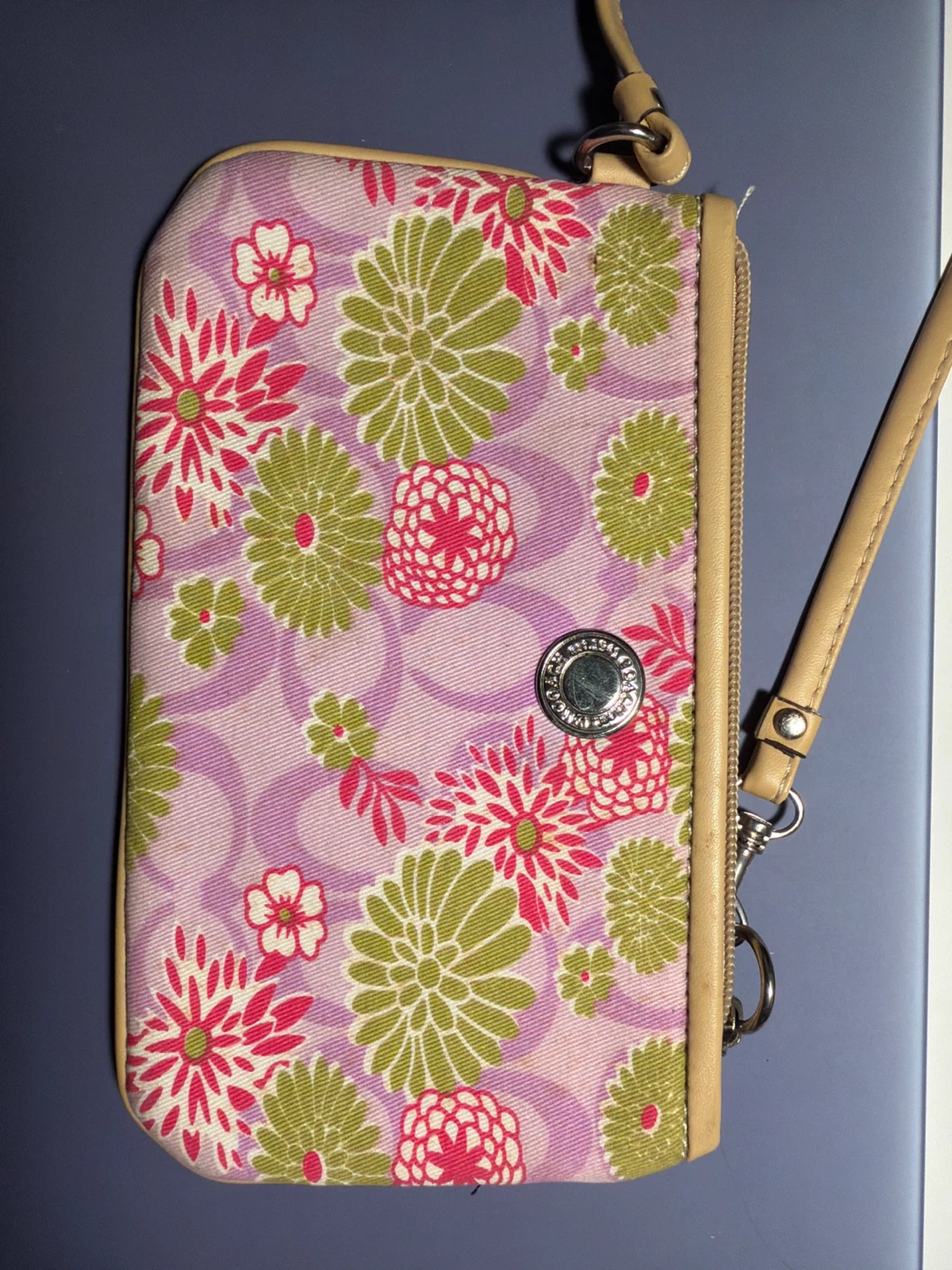 Coach Floral Wristlet Pouch