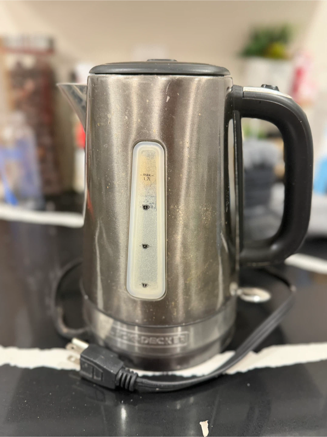 Black + Decker Stainless Steel Electric Kettle 1.7L