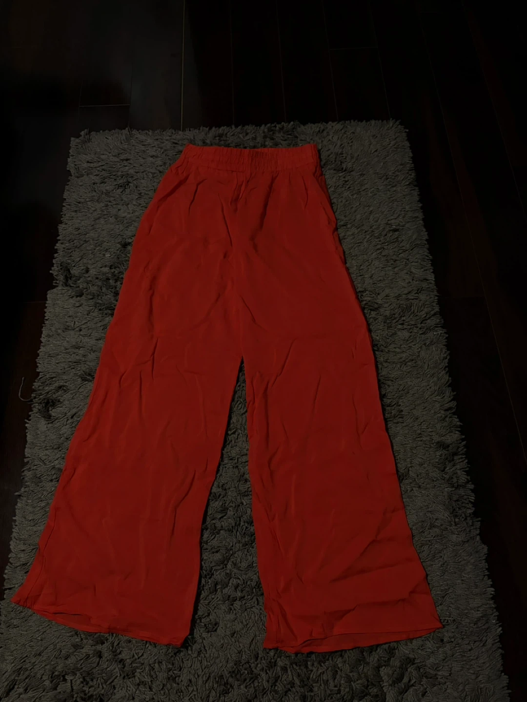 Ambience Apparel Orange Wide Leg Pants Size S