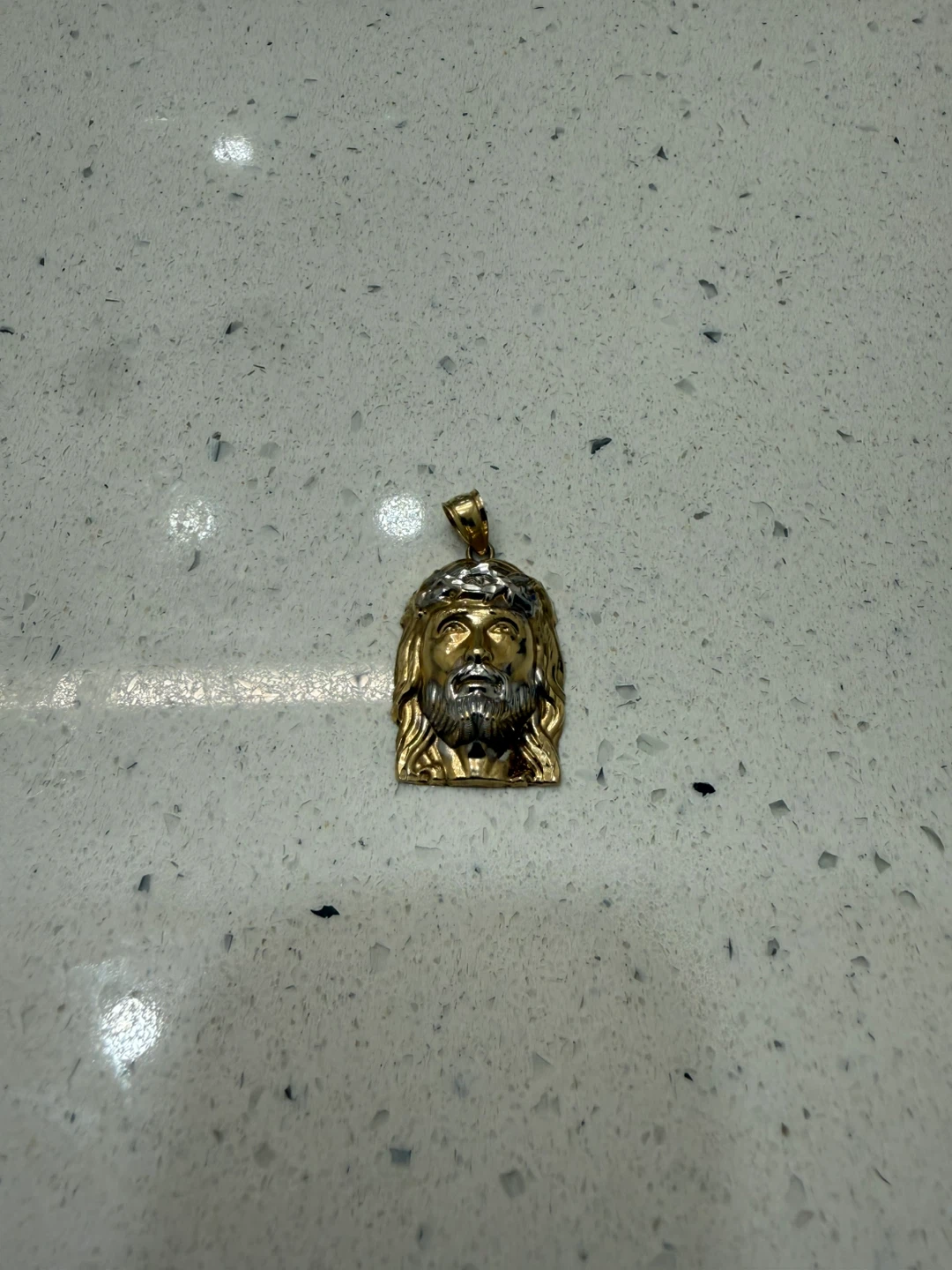 10K Real Gold Jesus Head Pendant – Solid Gold Religious Charm - photo 5
