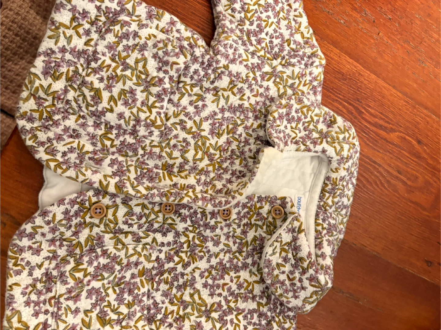 Bout'chou BIO Quilted Floral Jacket - Baby Size - photo 4