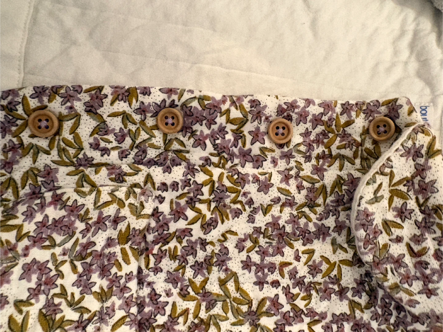 Bout'chou BIO Quilted Floral Jacket - Baby Size - photo 5