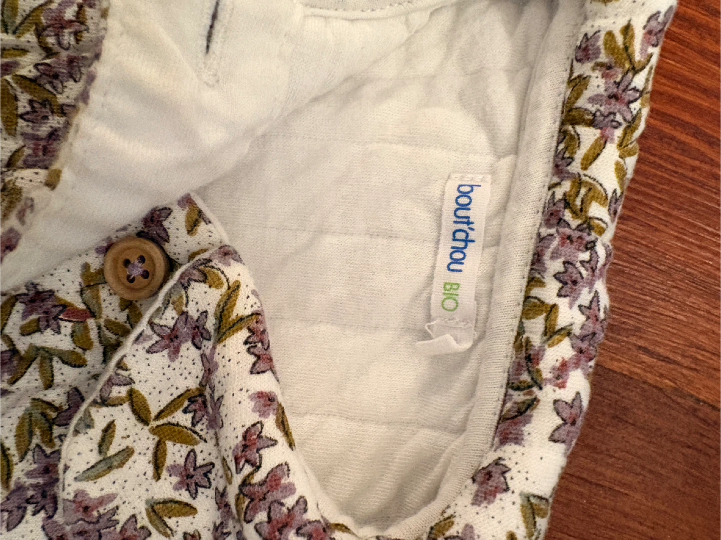 Bout'chou BIO Quilted Floral Jacket - Baby Size - photo 2