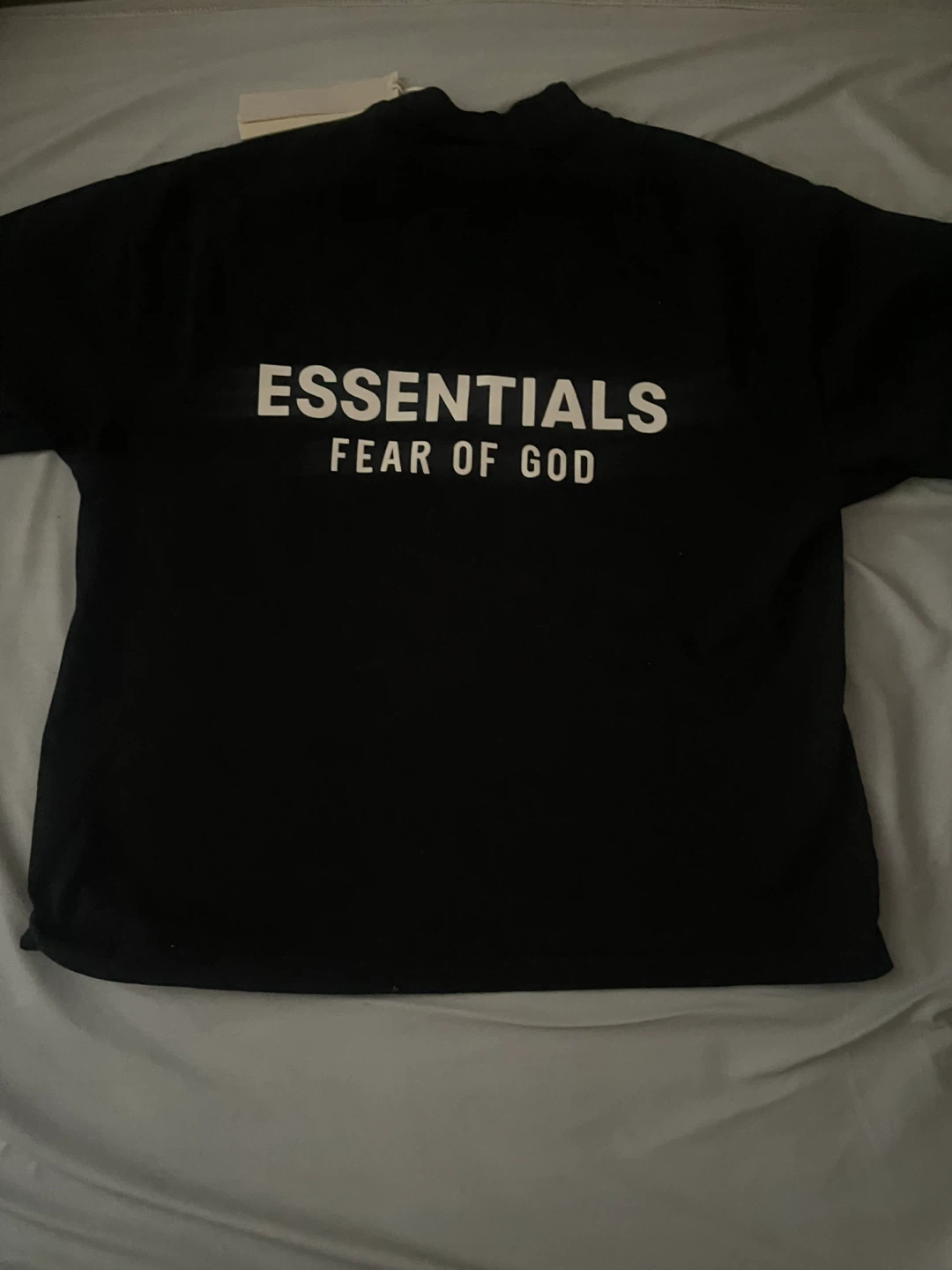 ESSENTIALS Fear of God Black T-Shirt - XS