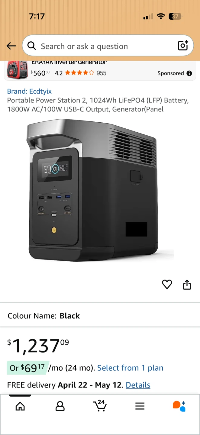 New EcoFlow DELTA 2 Portable Power Station