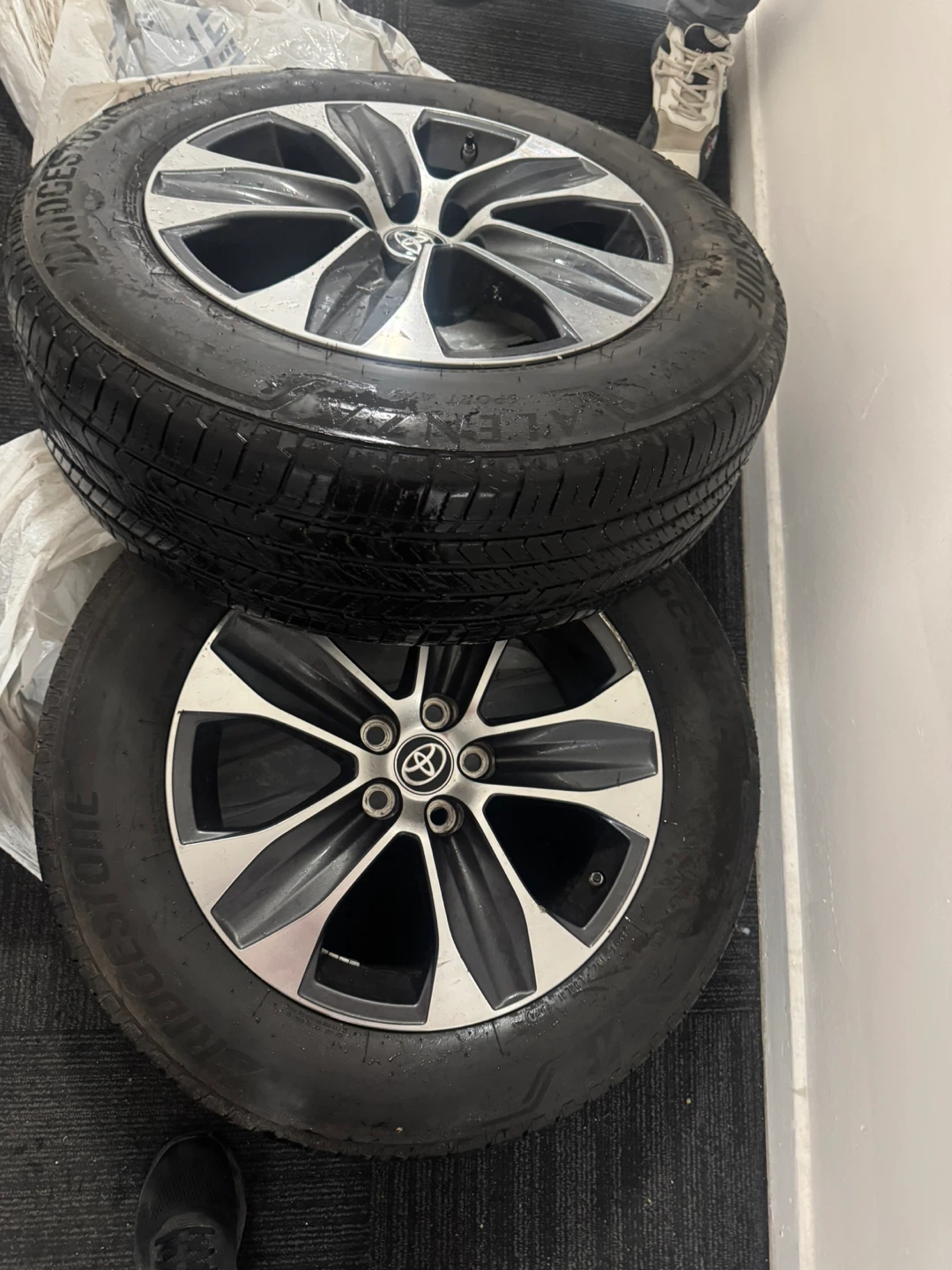 Toyota Alloy Wheels and Bridgestone Tires (Set of 2)