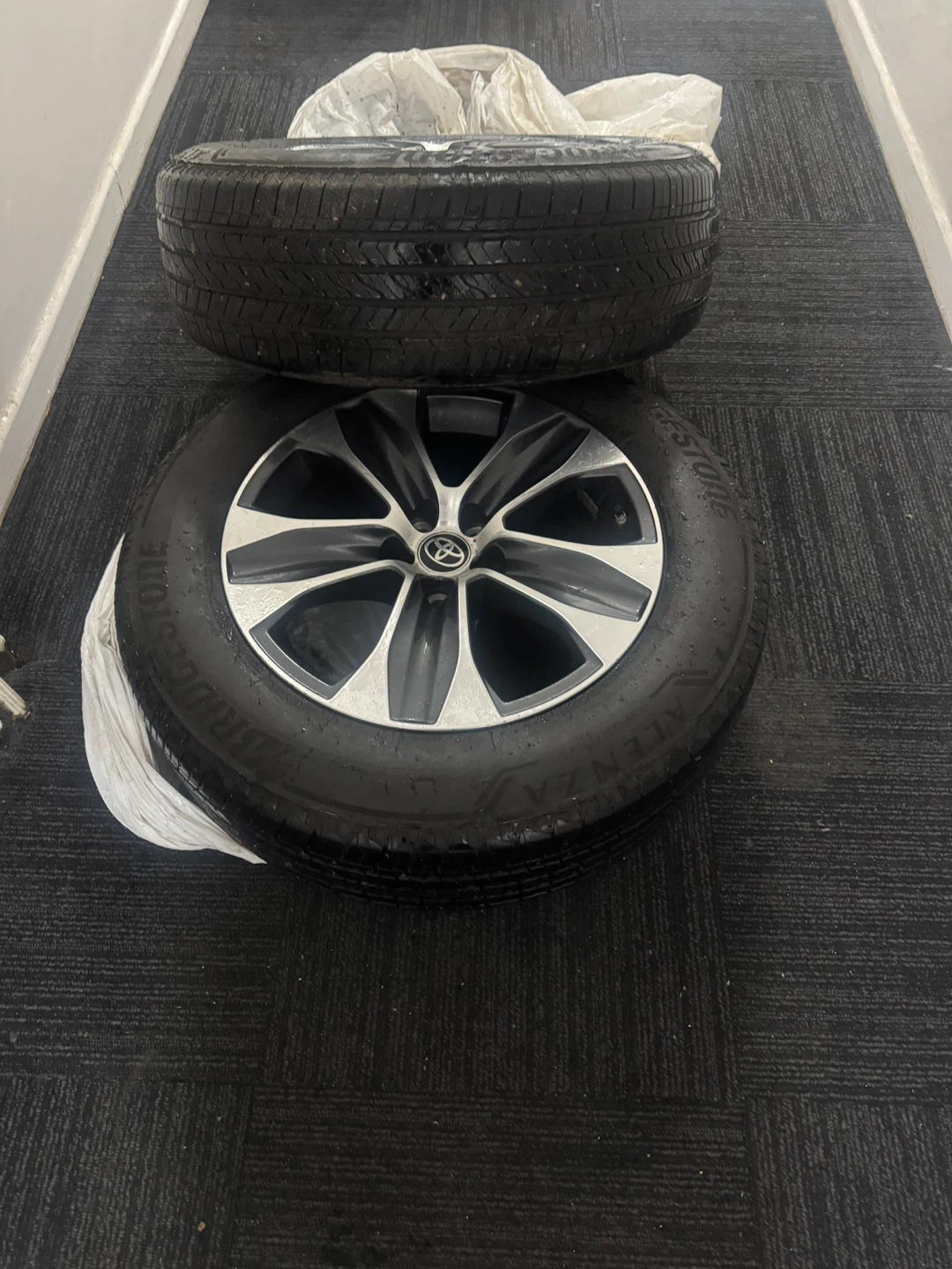 Toyota Alloy Wheels and Bridgestone Tires (Set of 2) - photo 3