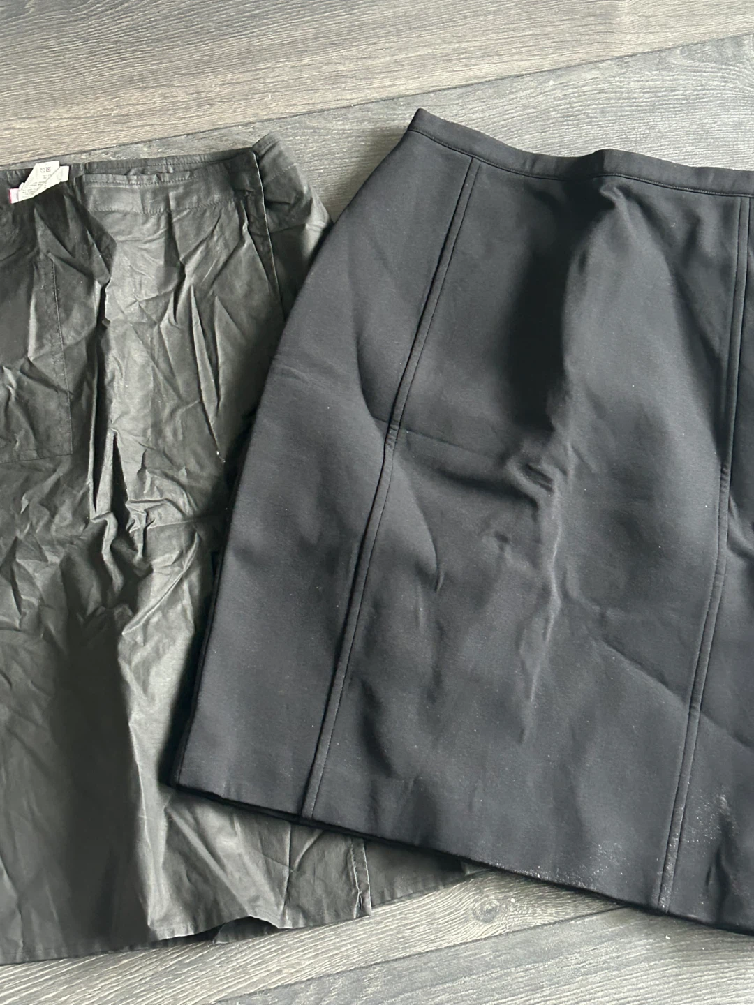 90s Luxury- Trussardi and Max & Co. Black Skirts