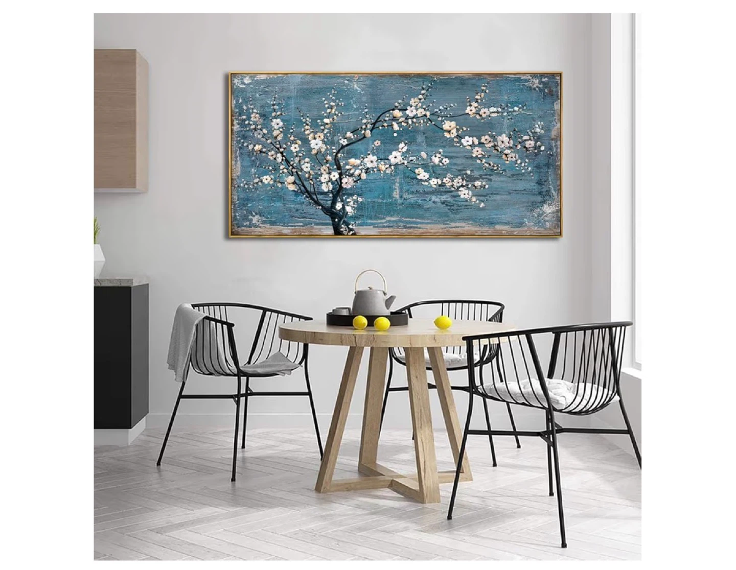 Framed Floral Wall Art - 100L x 50W cm - photo 3