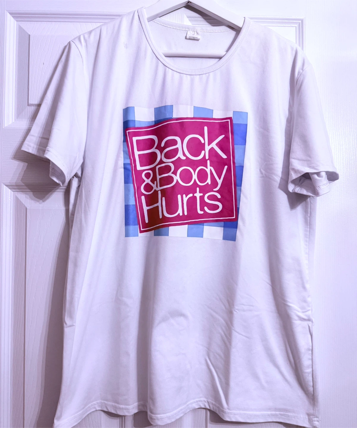 White Back & Body Hurts Graphic T-Shirt XL